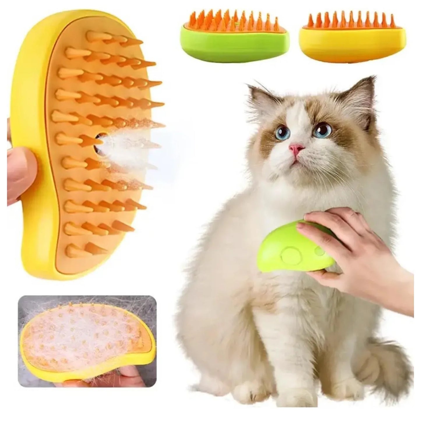 Cepillo vapor para mascota