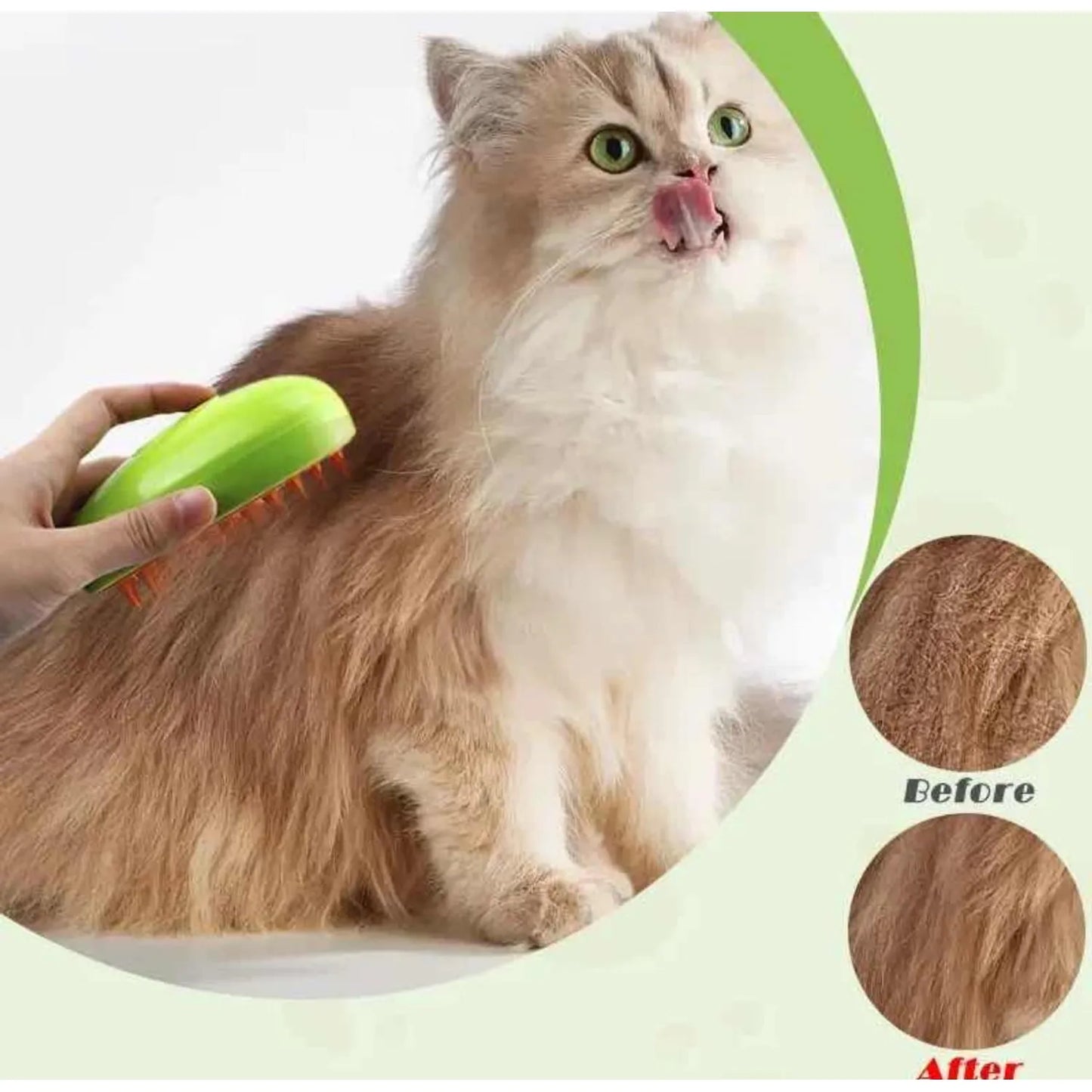 Cepillo vapor para  mascota